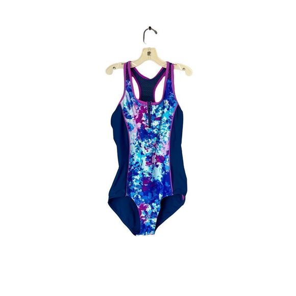 ￼zero x posur Girls swimsuit colorful/Modest/Condition/size 14 - Picture 1 of 7